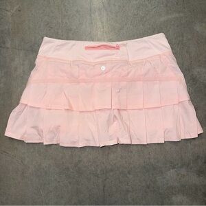 RARE pink shimmer lululemon skirt